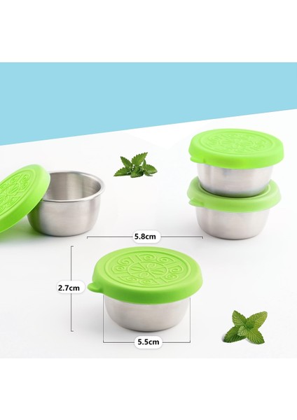 Kapaklı Salata Sosu Kabı Su Geçirmez Yeniden Kullanılabilir Paslanmaz Çelik Salata Sosu Kabı Sos Kabı (Yurt Dışından) fırsatları