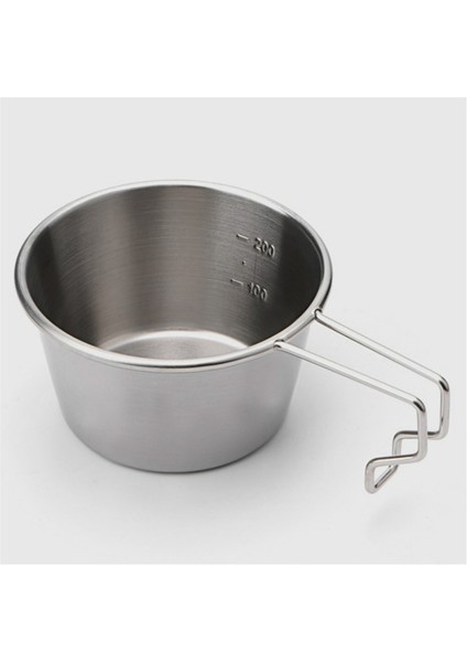 Piknik Kasesi Yapışmaz Kamp Kabı Saplı Sofra Takımı Açık Hava Pişirme Kabı Gümüş 200ML (Yurt Dışından) indirimleri