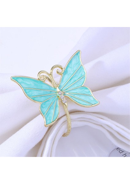 Adet Çiçek Kelebek Peçete Halkası Tutucu Paskalya Düğün Partisi Aile Toplantısı Peçete Bezi Süsleme Dekorasyonu, B (Yurt Dışından) indirimleri