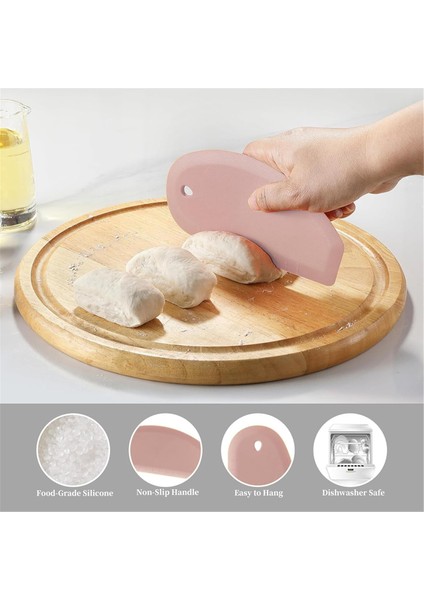 Silikon Kase Kazıyıcı Esnek Kavisli Kenar Gıda Sınıfı Tezgah Hamur Kazıyıcı Isıya Dayanıklı Mutfak Tava Kazıyıcı (Yurt Dışından) fiyatları