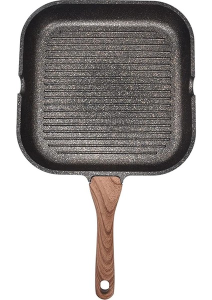 Ocak Üstü Izgara Tavası, Yapışmaz Indüksiyon Tavası Alüminyum Indüksiyon Biftek Pastırma Tavası Gazlı Kızartma Tavası, Seramik, 28 cm (Yurt Dışından) fiyatları