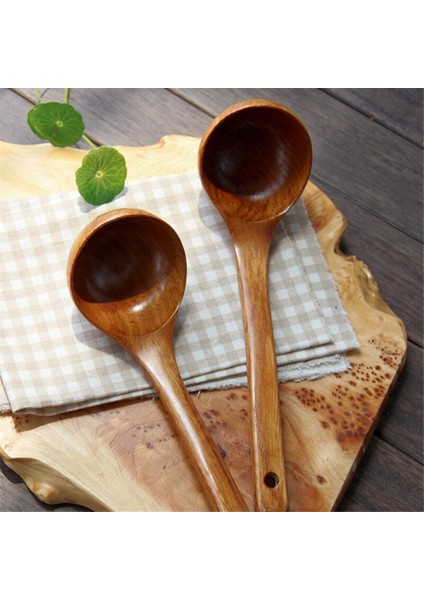 Adet Ahşap Büyük Kapasiteli Çorba Kaşığı Mutfak Yüksek Sıcaklıkta Pişirmeyi Kolaylaştıran Bir Kaşık Kullanın Kullanışlı ve Dayanıklı (Yurt Dışından) fırsatları