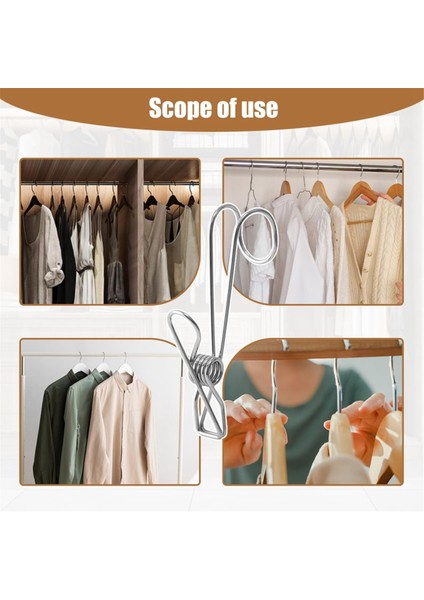 Paslanmaz Çelik Dosya Klipsleri, Kancalı Paslanmaz Çelik Mandallar, Mutfak ve Banyo Için Evrensel Metal Klipsler (Yurt Dışından) fiyatları