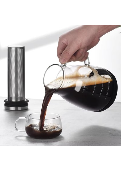 960 ml Çift Amaçlı Soğuk Demleme Kahve ve Çay Makinesi, Filtreli Espresso Buz Damlama Cam Demlik, Ev Kullanımı Için Cam Demlik (Yurt Dışından) fiyatları