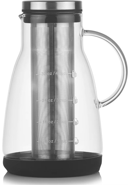 960 ml Çift Amaçlı Soğuk Demleme Kahve ve Çay Makinesi, Filtreli Espresso Buz Damlama Cam Demlik, Ev Kullanımı Için Cam Demlik (Yurt Dışından) indirimleri