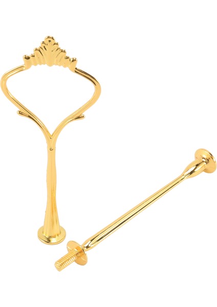 Pasta Standı Için 6 Set Tepsi Donanımı, Düğün ve Parti Servis Tepsisi Için 3 Katlı Pasta Standı Bağlantı Donanımı Tutucu (Altın) (Yurt Dışından) modelleri