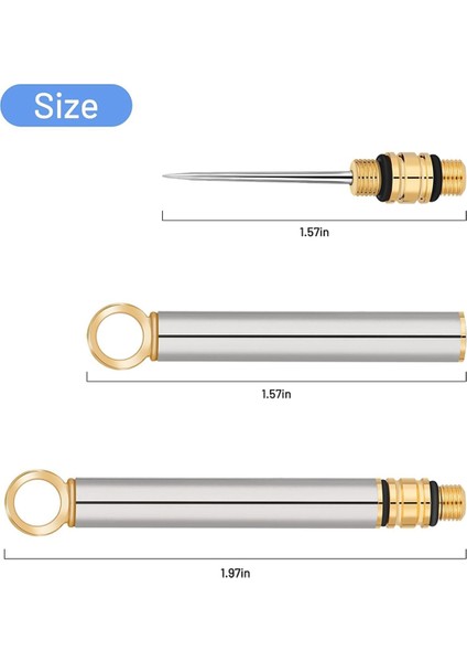 Adet Taşınabilir Titanyum Kürdan, Koruyucu Tutuculu Metal Kürdan, Mini Paslanmaz Çelik Kürdan, Siyah (Yurt Dışından) fiyatları