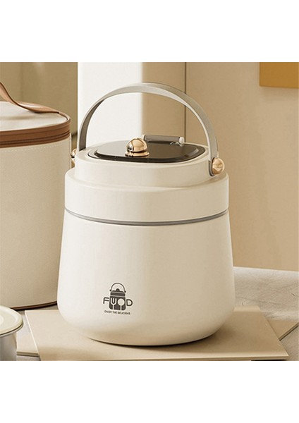 Yetişkinler Için Paslanmaz Çelik Yalıtımlı Öğle Yemeği Kutusu, Kaşık ve Çatal, Yalıtımlı Çanta, Sızdırmaz, Yiyecekleri Sıcak Tutar (Yurt Dışından) indirimleri