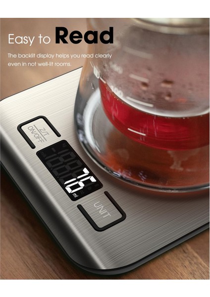 Gıda Terazileri 22 Lb Dijital Mutfak Terazisi Ağırlık Gram ve Ons Pişirme, Kahve Pişirme, LCD Ekran 10 kg 1 G (Yurt Dışından) fiyatları