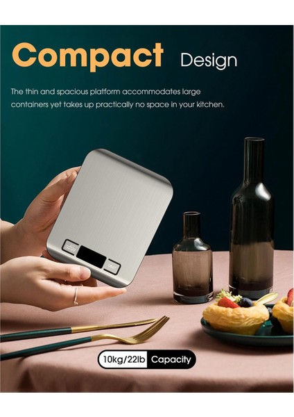 Gıda Terazileri 22 Lb Dijital Mutfak Terazisi Ağırlık Gram ve Ons Pişirme, Kahve Pişirme, LCD Ekran 10 kg 1 G (Yurt Dışından) modelleri
