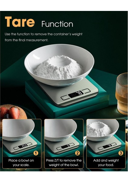 Gıda Terazileri 22 Lb Dijital Mutfak Terazisi Ağırlık Gram ve Ons Pişirme, Kahve Pişirme, LCD Ekran 10 kg 1 G (Yurt Dışından) indirimleri