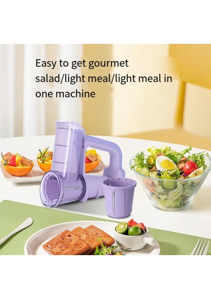 Çok Işlevli Elektrikli Silindir Sebze Kesici Peynir Rendeleyici, Dilimleyici, Buz Kesici Mutfak Aletleri Gri (Yurt Dışından) fırsatları