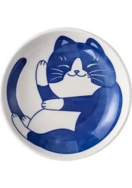 Seramik Sosluklar, Japon Tarzı Kedi Karikatür Desenleri, Suşi Tabağı, Tatlı Baharat Sofra Takımı, Yemek Masası Sos Tabağı C (Yurt Dışından)