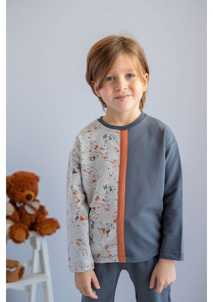 Erkek Çocuk Antrasit Lacivert Sweatshirt (2-6yaş) modelleri
