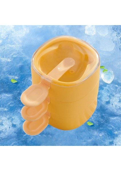 Çok Katmanlı Dondurma Kalıbı Silikon Ev Yapımı Istife Edilebilir Popsicle Kalıpları Kendin Yap Sevimli Yeniden Kullanılabilir Buz Popsicle Kalıbı Fildişi Beyazı (Yurt Dışından) fiyatları