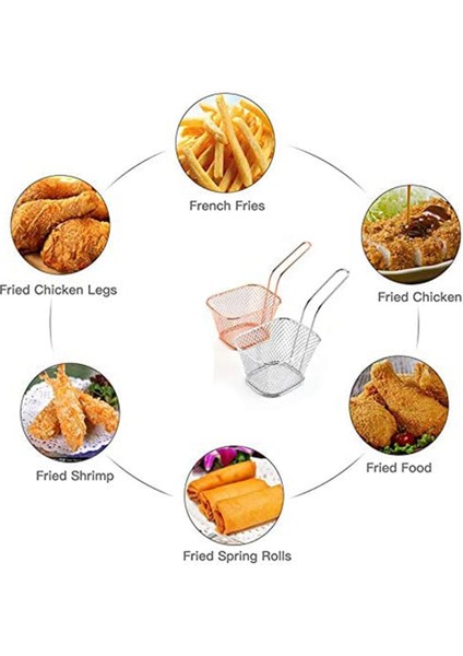 Mini Kızartma Sepetleri, Tel Örgülü Patates Kızartması Sepeti Filesi, Mutfak Için Yiyecek Sunum Sepetleri ve Patates Kızartması Tutucu (Yurt Dışından) fiyatları