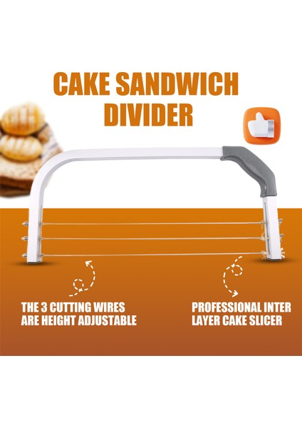 3 Katmanlı Kek Dilimleyici Düzleştirici Ara Katman Endüstri Standardı (Yurt Dışından) indirimleri