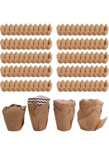 Düğünler ve Doğum Günleri Için 200 Adet Lale Kek Kalıbı, Kağıt Kek ve Muffin Pişirme Kapları (Yurt Dışından) fiyatları