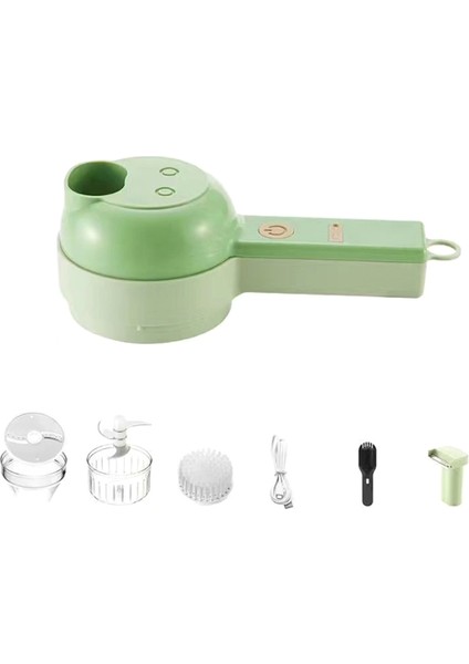 4'ü 1 Arada Çok Fonksiyonlu Kablosuz Mutfak Robotu, Taşınabilir Elektrikli Sebze Doğrama Seti, Elektrikli Sebze Doğrayıcılar (Yurt Dışından)