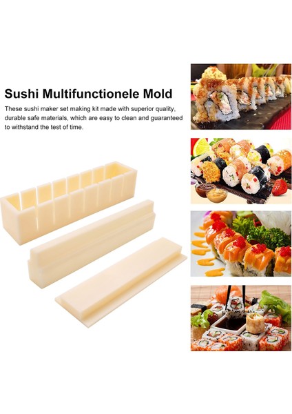 Suşi Yapıcı Pirinç Kalıbı Japon Kek Kalıbı Çok Fonksiyonlu Kalıp Suşi Yapım Seti Kare Suşi Kalıbı B (Yurt Dışından) indirimleri