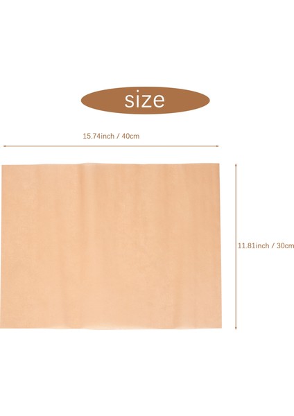 100 Adet Ağartılmamış Parşömen Kağıdı, Önceden Kesilmiş Pişirme Kağıdı, 12 x 16 Inç, Yapışmaz, Su Geçirmez, Yağ Geçirmez, Isıya Dayanıklı, Pişirme, Hava Fritözleri, Fırın, Buhar Için (Yurt Dışından) indirimleri