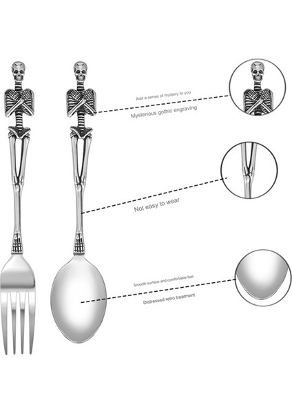 Cadılar Bayramı Kaşık Deniz Kızı Saplı Sofra Takımı Vintage Yemek Masası Çatal Bıçak Takımı Noel Hediyeleri D (Yurt Dışından) modelleri