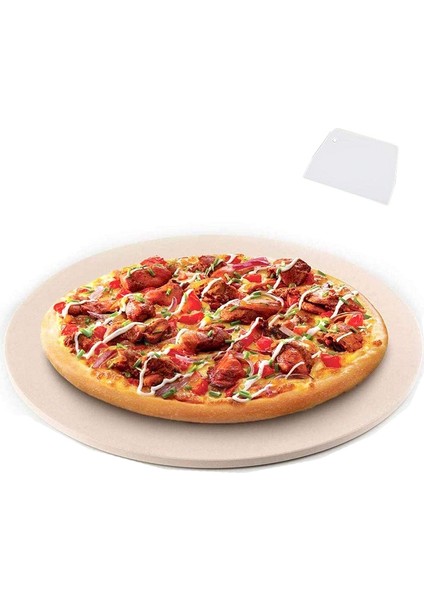 Pizza Taşı, Izgara ve Fırın Için Yuvarlak Pizza Taşı, Pizza Yapımı, Biftek, Kalın Inçlik Kordiyerit Pizza Tavası, Pişirme ve Fırınlama (Yurt Dışından)