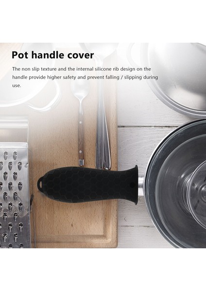 4'lü Silikon Sıcak Sap Tutucu Kapağı Dökme Demir Tava Sapı Kapağı Tencere Sapı Tutucu Kılıfı Isıya Dayanıklı - Siyah (Yurt Dışından) fiyatları