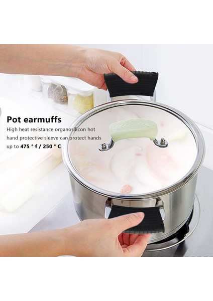 4'lü Silikon Sıcak Sap Tutucu Kapağı Dökme Demir Tava Sapı Kapağı Tencere Sapı Tutucu Kılıfı Isıya Dayanıklı - Siyah (Yurt Dışından) modelleri