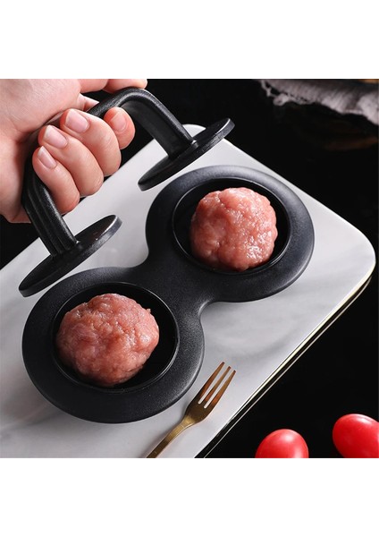 Burger Pres Patty Maker Yapışmaz Hamburger Pres Seti Burger Makinesi Et Sığır Etli Sebzeli Hamburger Kalıbı Mutfak Için Siyah (Yurt Dışından) fırsatları