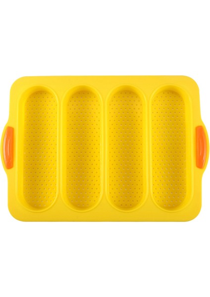 Yuvalı Fransız Kek Kalıbı Fransız Kendin Yap Küçük Ekmek Kalıbı Yapışmaz Kolay Çıkarılabilir Fırın Tepsisi Sarı (Yurt Dışından)