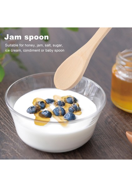 25 Adet Mini El Yapımı Ahşap Kaşık Dondurma Şeker Reçel Bal Kahve Çay Kaşığı Mutfak Sosu Tuz Hardal Kaşığı (Yurt Dışından) fiyatları