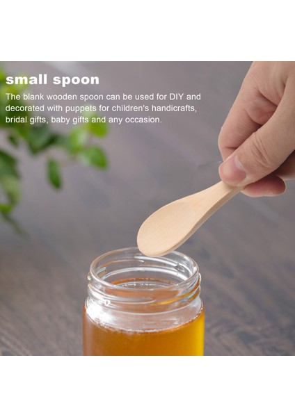 25 Adet Mini El Yapımı Ahşap Kaşık Dondurma Şeker Reçel Bal Kahve Çay Kaşığı Mutfak Sosu Tuz Hardal Kaşığı (Yurt Dışından) indirimleri