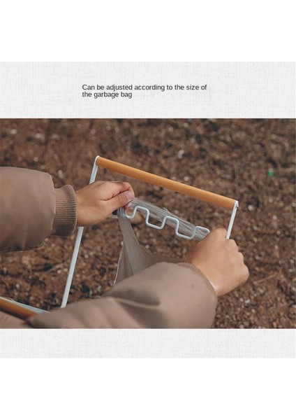 Açık Hava Evsel Atık Rafı Katlanabilir Mutfak Artıkları Depolama Rafı Plastik Poşet Tutucu Beyaz (Yurt Dışından) fiyatları