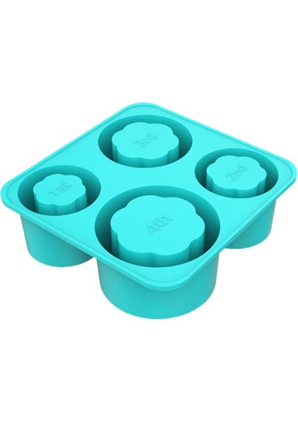 Kapaklı, Dondurucuda Güvenli Buz Kalıbı Için Silikon Buz Küpü Tepsisi, Içi Boş Silindir Tasarım, 4 Delikli Tasarım, Kullanımı Kolay (Yurt Dışından)