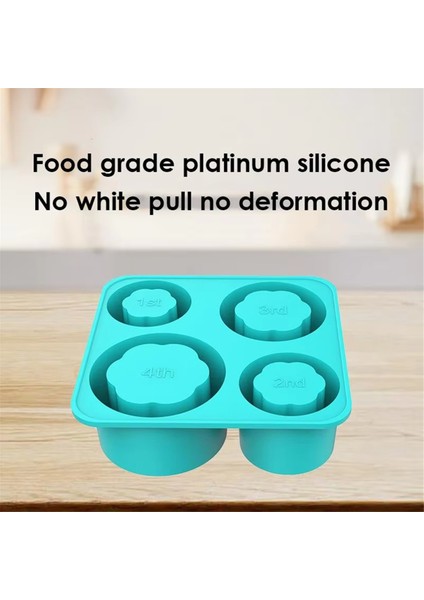 Kapaklı, Dondurucuda Güvenli Buz Kalıbı Için Silikon Buz Küpü Tepsisi, Içi Boş Silindir Tasarım, 4 Delikli Tasarım, Kullanımı Kolay (Yurt Dışından) fiyatları