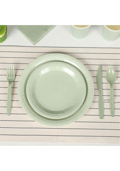 16 Kişilik Adaçayı Katı Doğum Günü Y Parçası Malzeme Seti - Tabaklar, Bardaklar, Çatal Bıçak Takımı ve Peçeteler Içerir (Yurt Dışından) modelleri