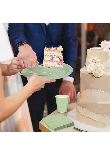 16 Kişilik Adaçayı Katı Doğum Günü Y Parçası Malzeme Seti - Tabaklar, Bardaklar, Çatal Bıçak Takımı ve Peçeteler Içerir (Yurt Dışından) indirimleri