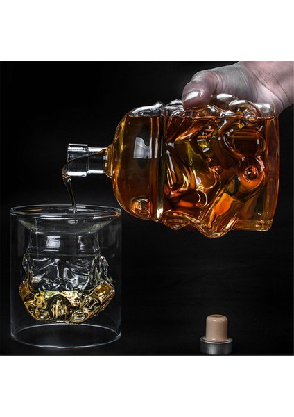 Şeffaf Kafatası Camı, Yüksek Borosilikat Cam, Isıya Dayanıklı Şarap Gereçleri, Kafatası Şarap Şişesi (Yurt Dışından) fiyatları