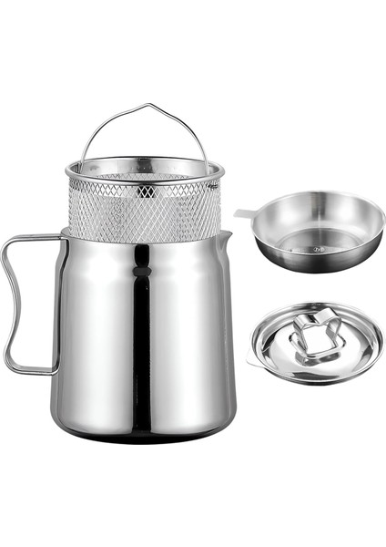 Paslanmaz Çelik Yağ Filtre Kabı, 304 Paslanmaz Çelik Büyük Kapasiteli Çok Amaçlı Yağ Filtre Kabı, 2l Yağ Filtre Tankı (Yurt Dışından)