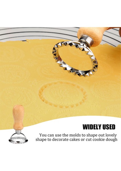 Noel Kurabiye Pulları - Kabartmalı Şekilli Kurabiyeler Için Şenlikli Tatil Dairesel Tasarımı - Pişirme Noel Kurabiye Kesici (Yurt Dışından) fiyatları