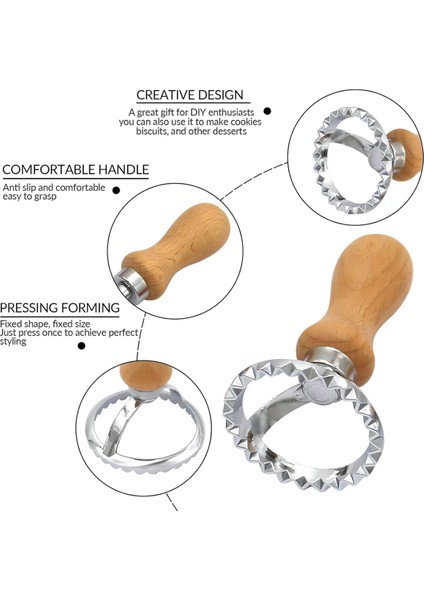 Noel Kurabiye Pulları - Kabartmalı Şekilli Kurabiyeler Için Şenlikli Tatil Dairesel Tasarımı - Pişirme Noel Kurabiye Kesici (Yurt Dışından) indirimleri