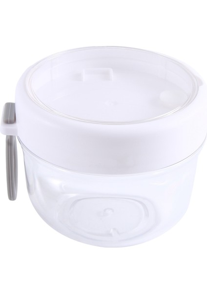 Kapaklı ve Kaşıklı Gece Boyu Yulaf Kapları 2 Adet, 20 Oz Taşınabilir Plastik Yoğurt Kavanozları, Sızdırmaz Tatlı Kapları Beyaz (Yurt Dışından) modelleri