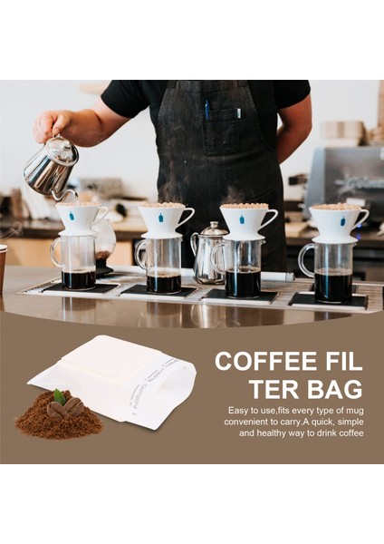 500 Adet Damlama Kahve Filtresi Torbası Taşınabilir Asma Kulak Tipi Kahve Filtreleri Kağıt Ev Ofis Seyahat Demleme Kahve ve Çay (Yurt Dışından) fırsatları