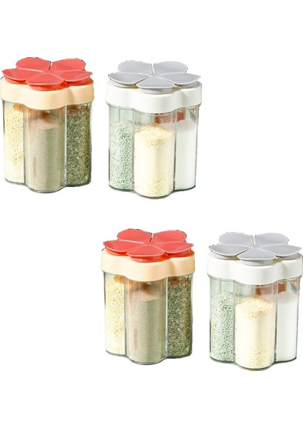 Baharat Kavanozu Plastik Kap Aroma Şişesi Baharat Düzenleyici Açık Hava Kamp Baharat Kabı Mutfak Aletleri Seti (Yurt Dışından)