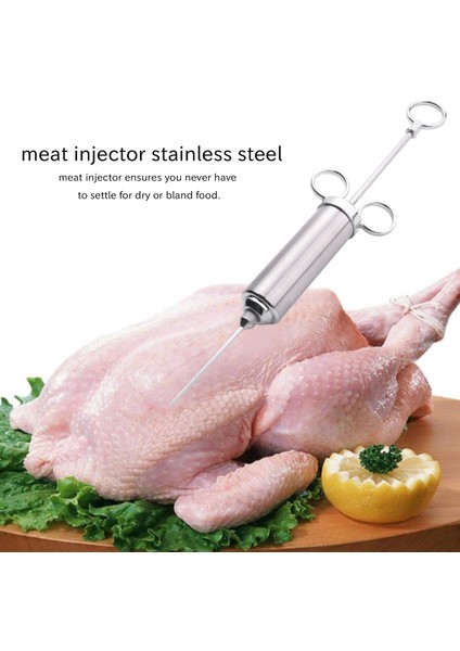 Et Enjektör Şırıngası, 2 Onsluk Marine Aroma Enjektörü, 3 Profesyonel Iğne, 2 Temizleme Fırçası ve 4 Silikon O-Ring ile 304 Paslanmaz Çelik (Yurt Dışından) fırsatları