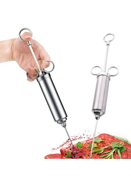 Et Enjektör Şırıngası, 2 Onsluk Marine Aroma Enjektörü, 3 Profesyonel Iğne, 2 Temizleme Fırçası ve 4 Silikon O-Ring ile 304 Paslanmaz Çelik (Yurt Dışından) indirimleri