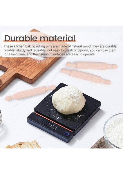 15 Adet Ahşap Mini Oklava 6 Inç Uzunluğunda Mutfak Pişirme Oklavası Çocuklar Için Küçük Ahşap Hamur Merdanesi Fondan (Yurt Dışından) fırsatları