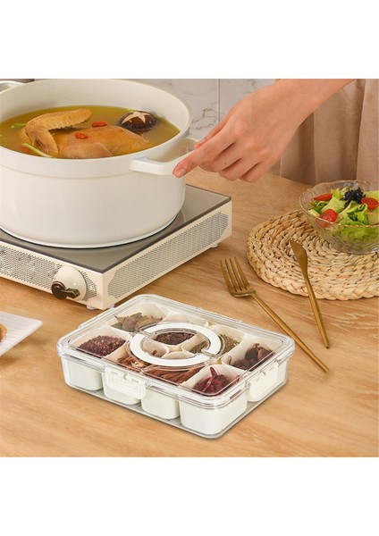 Parçalı Küçük Bölmeli Tepsili Baharat Kavanozları Tezgah Üstü Baharat Düzenleyici Mutfak Saklama Kabı Buzdolabı Için (Yurt Dışından) fiyatları