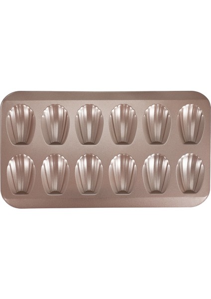 12 Bardak Kabuk Şeklinde Yapışmaz Madeleine Tava Karbon Çelik Kalıp Pişirme Kalıbı Aletleri (Yurt Dışından)